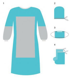 Комплекты одежды ГЕКСА КХ-2 для хирургов